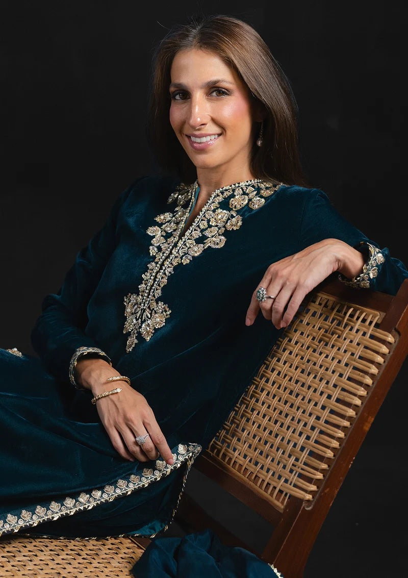Zarnab 3Pc Velvet