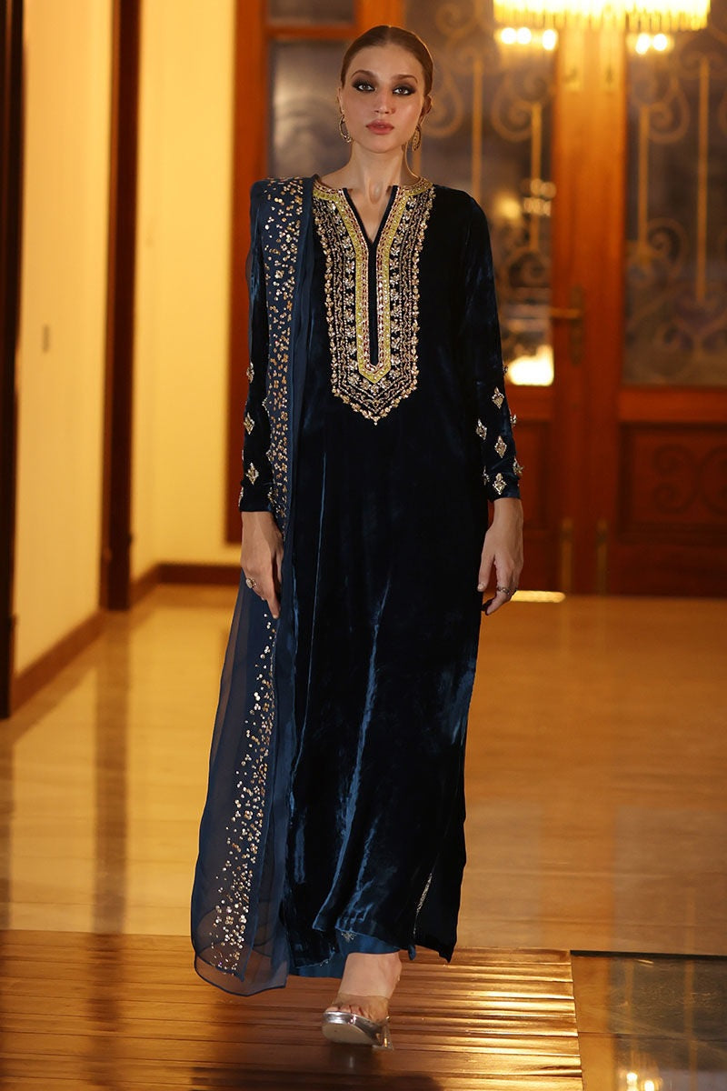 Blue Haze 3pcs velvet